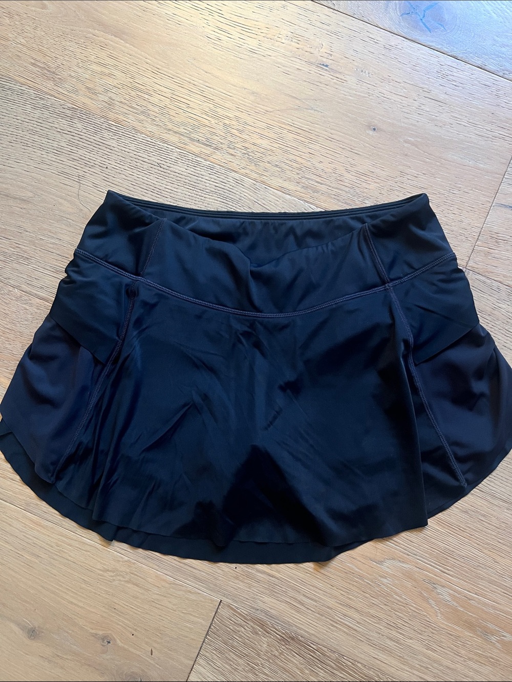 ZYIA Black Circle Skater Athletic Skirt